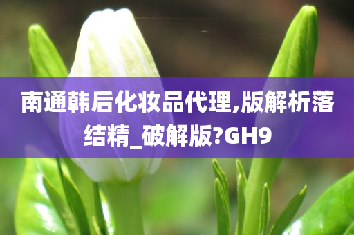 南通韩后化妆品代理,版解析落结精_破解版?GH9