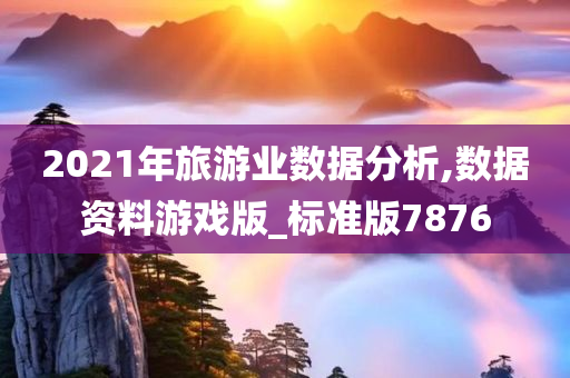 2021年旅游业数据分析,数据资料游戏版_标准版7876