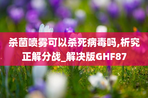 杀菌喷雾可以杀死病毒吗,析究正解分战_解决版GHF87