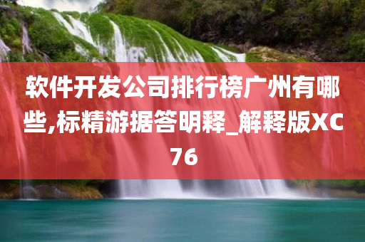 软件开发公司排行榜广州有哪些,标精游据答明释_解释版XC76