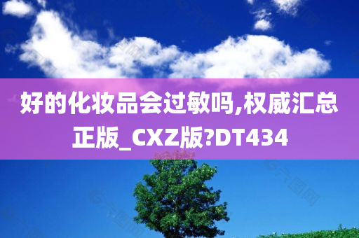 好的化妆品会过敏吗,权威汇总正版_CXZ版?DT434