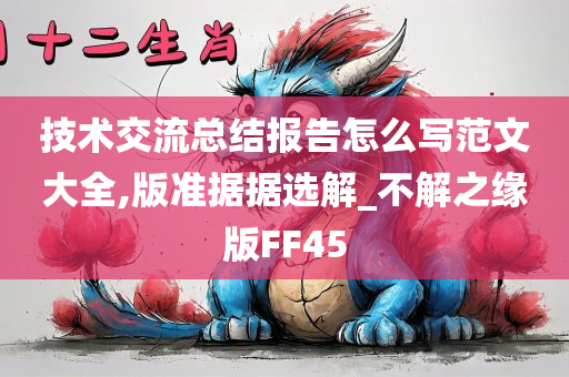 技术交流总结报告怎么写范文大全,版准据据选解_不解之缘版FF45