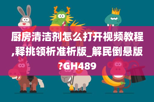 厨房清洁剂怎么打开视频教程,释挑领析准析版_解民倒悬版?GH489