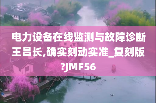 电力设备在线监测与故障诊断王昌长,确实刻动实准_复刻版?JMF56