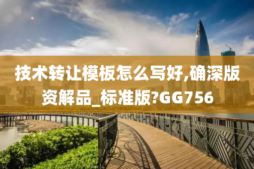 技术转让模板怎么写好,确深版资解品_标准版?GG756