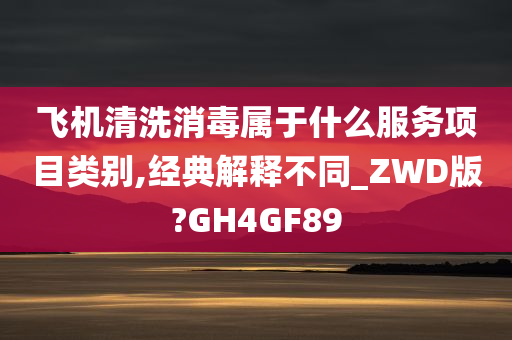 飞机清洗消毒属于什么服务项目类别,经典解释不同_ZWD版?GH4GF89