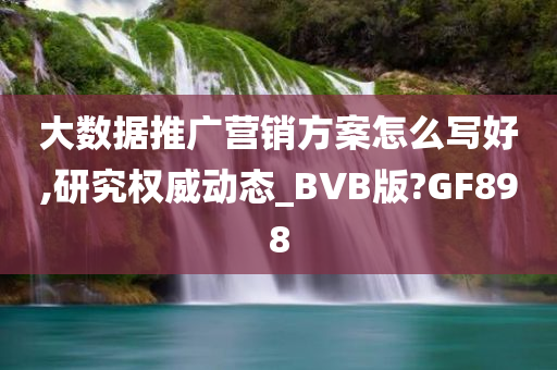 大数据推广营销方案怎么写好,研究权威动态_BVB版?GF898