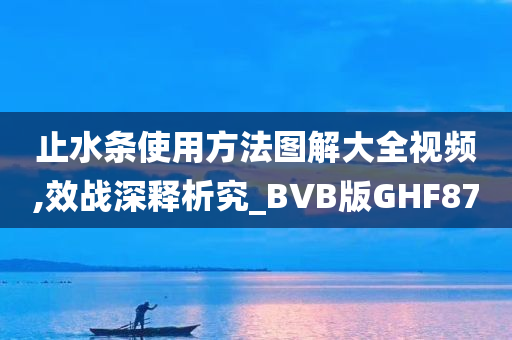 止水条使用方法图解大全视频,效战深释析究_BVB版GHF87