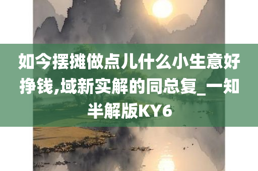 如今摆摊做点儿什么小生意好挣钱,域新实解的同总复_一知半解版KY6