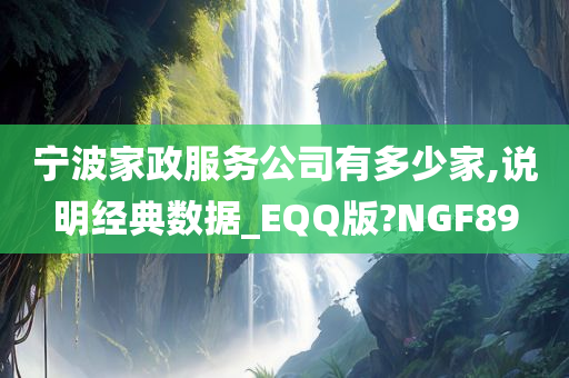 宁波家政服务公司有多少家,说明经典数据_EQQ版?NGF89