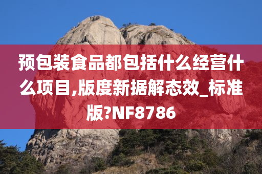 预包装食品都包括什么经营什么项目,版度新据解态效_标准版?NF8786