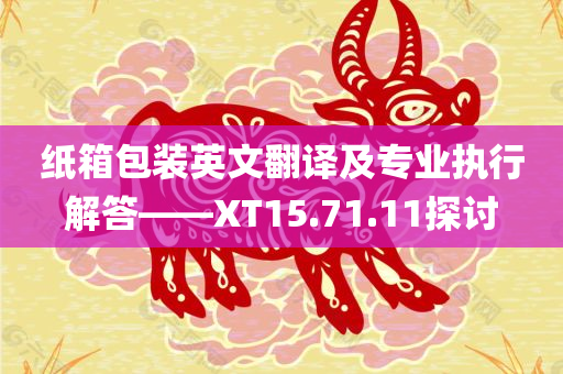 纸箱包装英文翻译及专业执行解答——XT15.71.11探讨