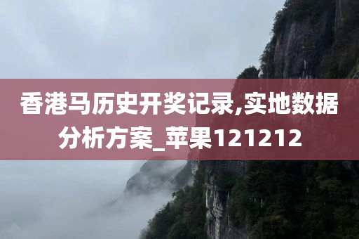 香港马历史开奖记录,实地数据分析方案_苹果121212