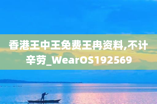 香港王中王免费王冉资料,不计辛劳_WearOS192569