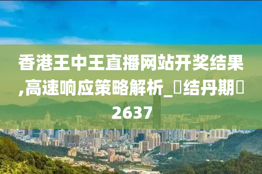 香港王中王直播网站开奖结果,高速响应策略解析_‌结丹期‌2637