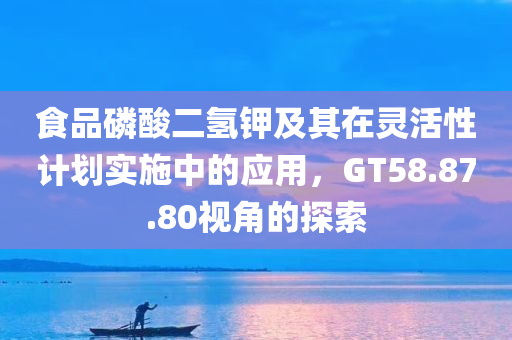 食品磷酸二氢钾及其在灵活性计划实施中的应用，GT58.87.80视角的探索