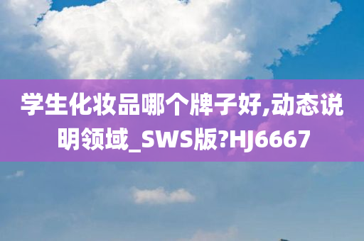 学生化妆品哪个牌子好,动态说明领域_SWS版?HJ6667