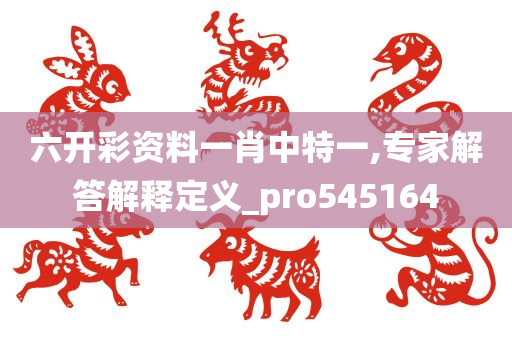 六开彩资料一肖中特一,专家解答解释定义_pro545164