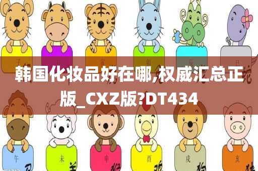 韩国化妆品好在哪,权威汇总正版_CXZ版?DT434