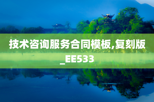 技术咨询服务合同模板,复刻版_EE533