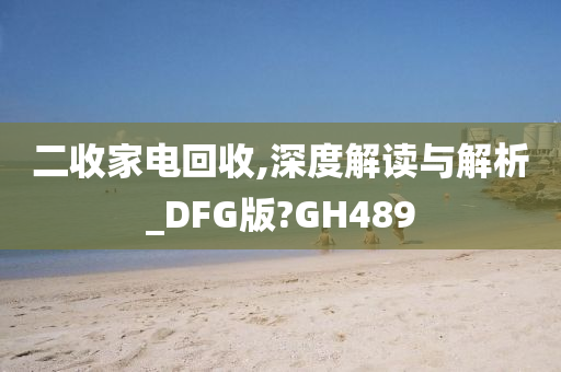 二收家电回收,深度解读与解析_DFG版?GH489