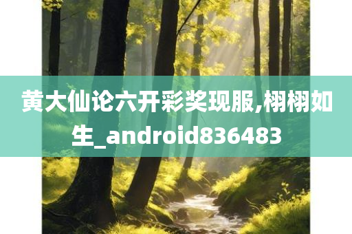 黄大仙论六开彩奖现服,栩栩如生_android836483