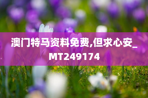 澳门特马资料免费,但求心安_MT249174