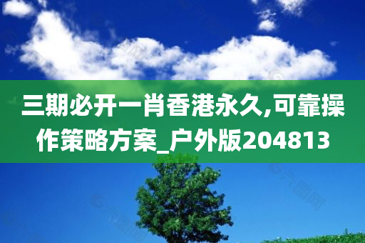 三期必开一肖香港永久,可靠操作策略方案_户外版204813