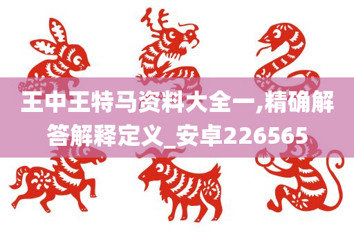 王中王特马资料大全一,精确解答解释定义_安卓226565