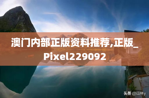 澳门内部正版资料推荐,正版_Pixel229092