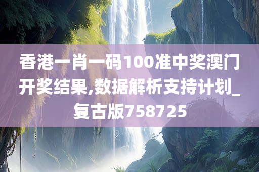 香港一肖一码100准中奖澳门开奖结果,数据解析支持计划_复古版758725