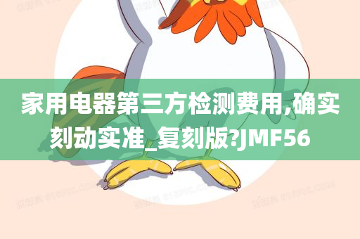 家用电器第三方检测费用,确实刻动实准_复刻版?JMF56