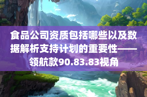 食品公司资质包括哪些以及数据解析支持计划的重要性——领航款90.83.83视角